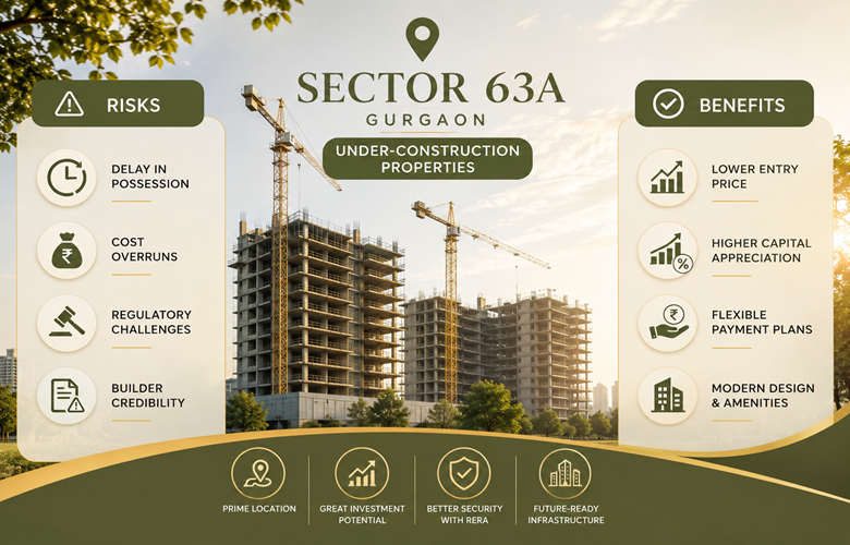 Sector 63A Gurgaon Under-Construction Properties: Risks and Benefits