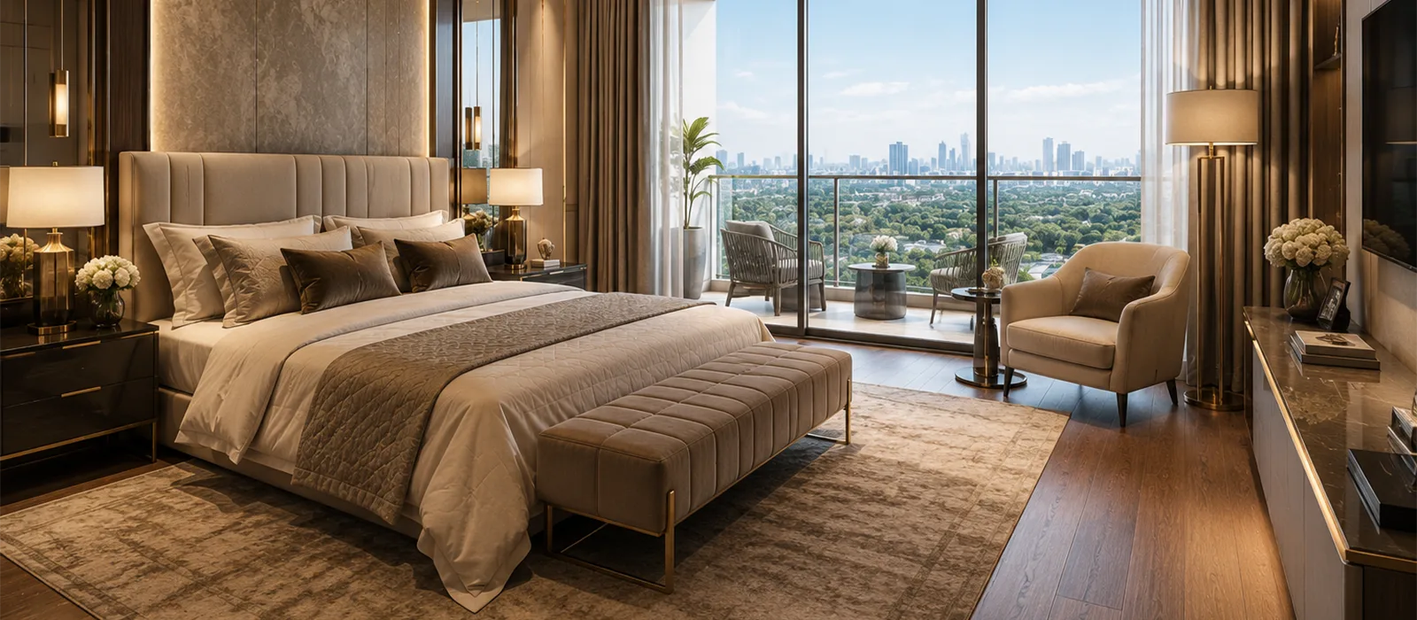 DLF The Aureva Gurgaon senior living community overview - single tower on Golf Course Extension Road